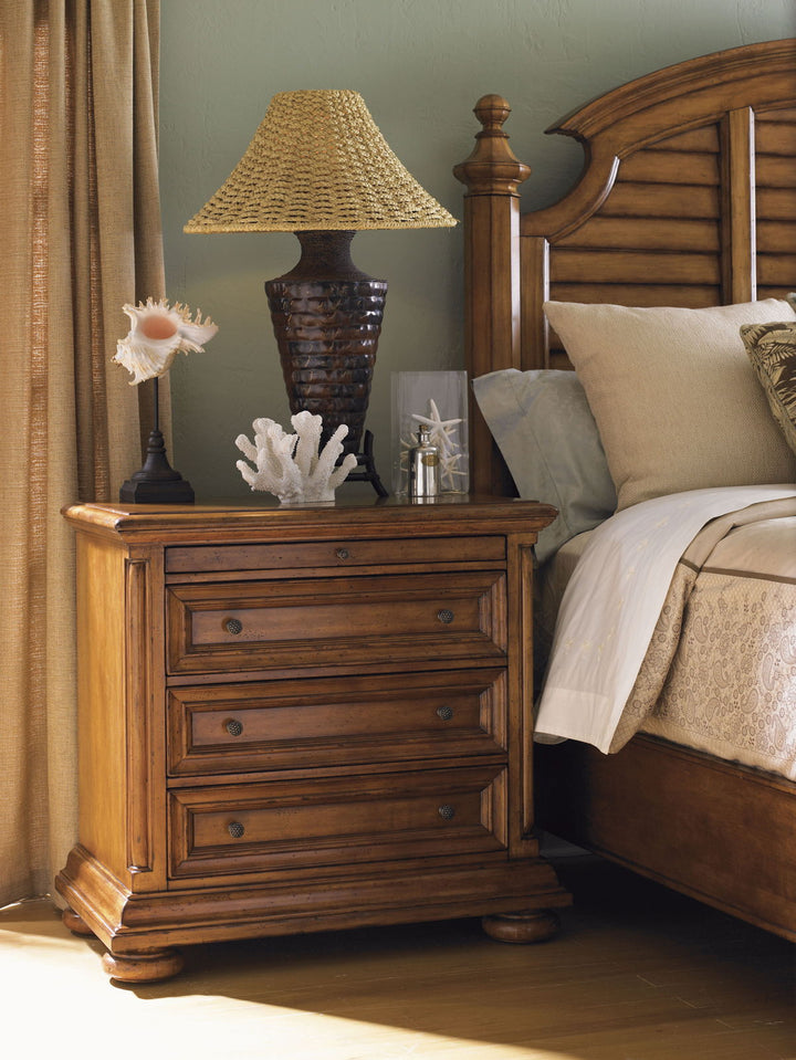 Island Estate - Martinique Nightstand - Dark Brown