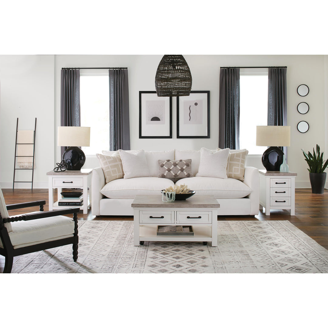 Cora - Small Coffee Table - Cloud / Fog