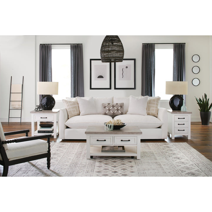 Cora - Small Coffee Table - Cloud / Fog