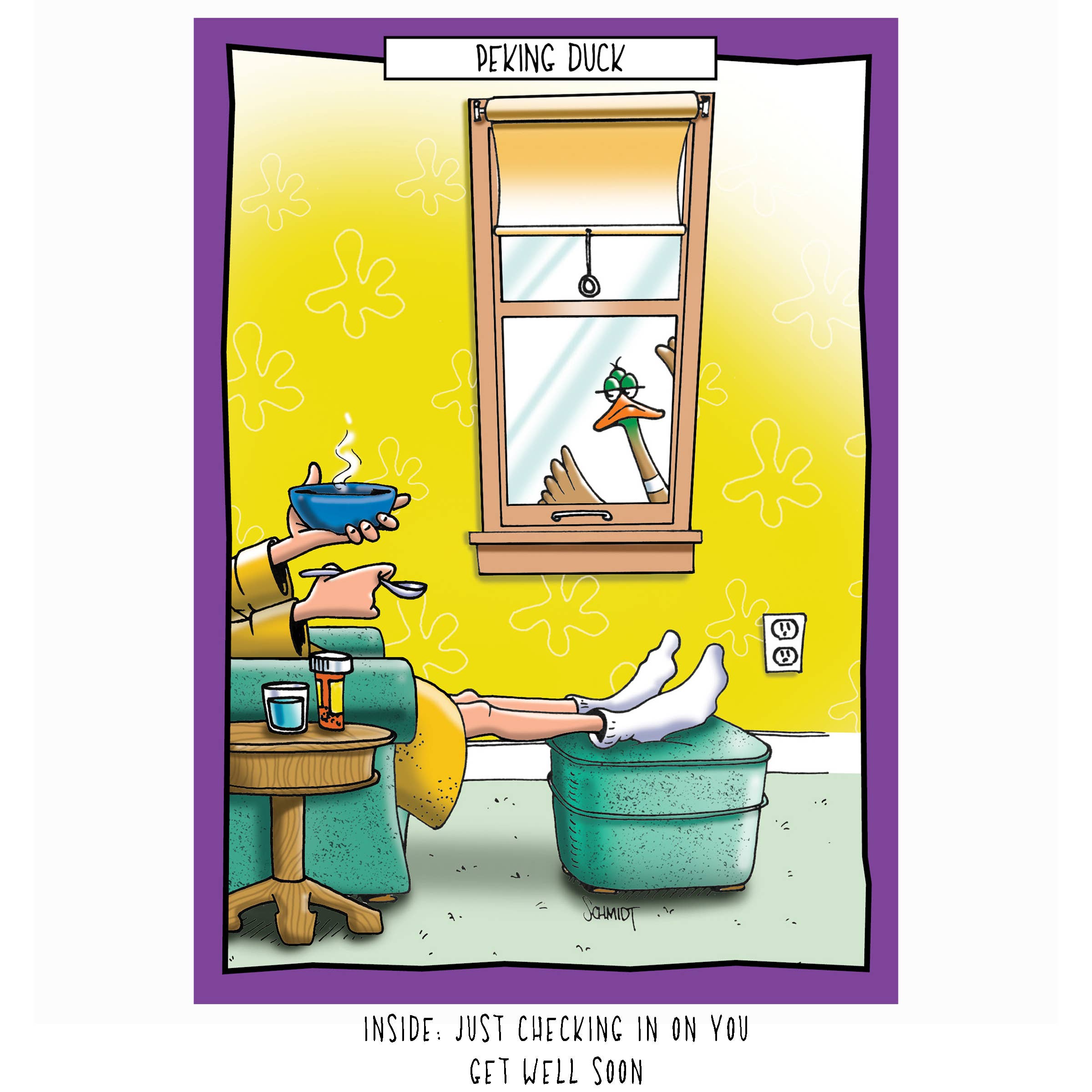 Just Checking In | Cute Get Well Card