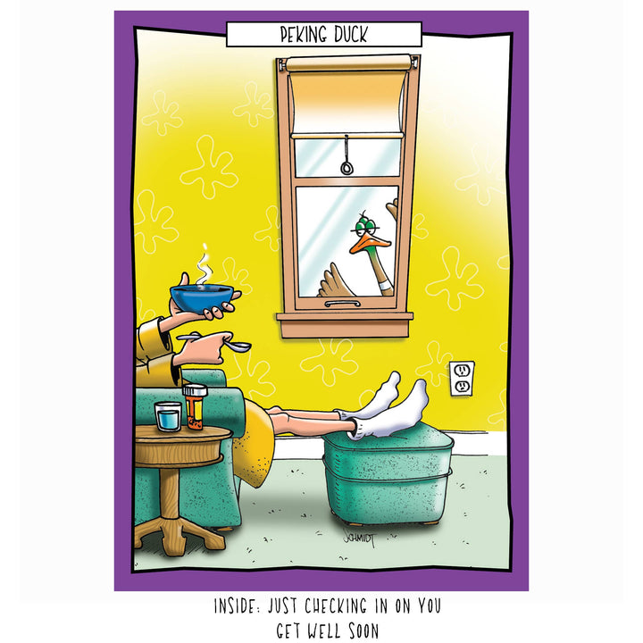 Just Checking In | Cute Get Well Card