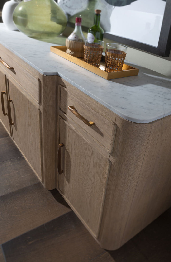 Simpatico - Simpatico Buffet With Marble Top - Light Brown