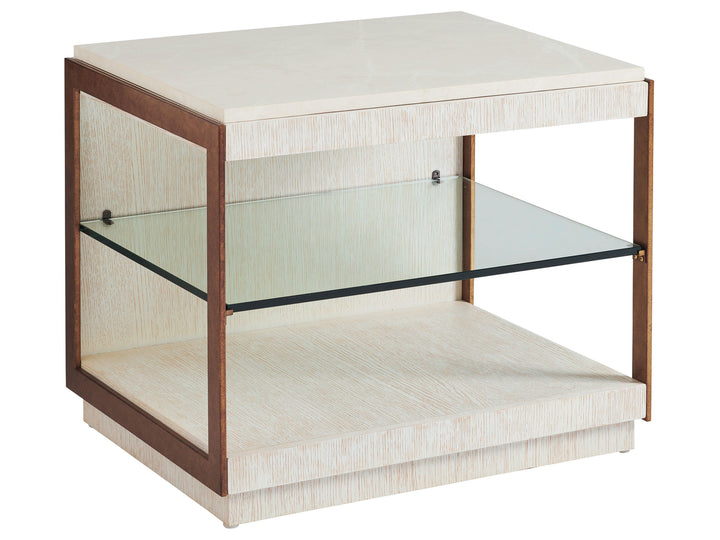 Carmel - Point Lobos Rectangular End Table - Beige