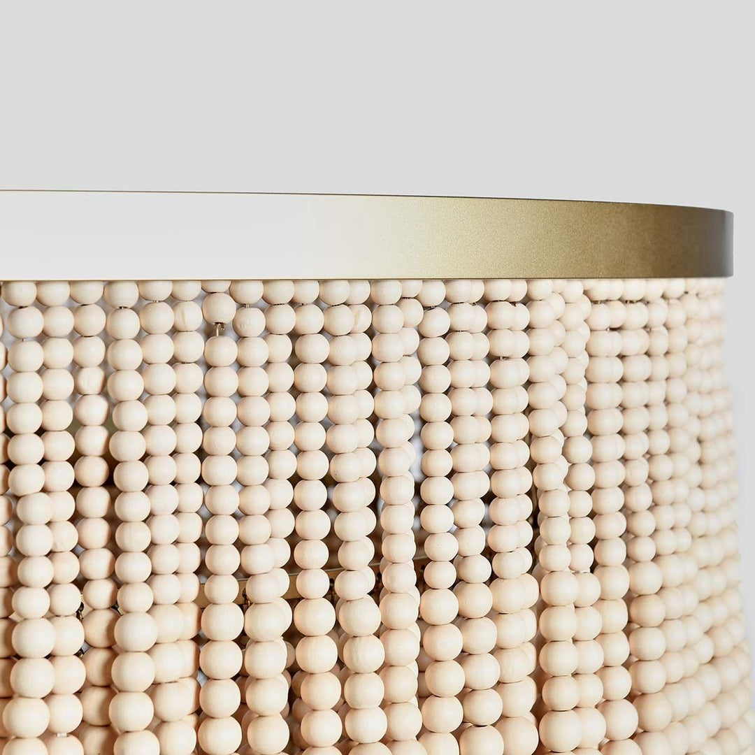 Brittany - Beaded Chandelier - Natural