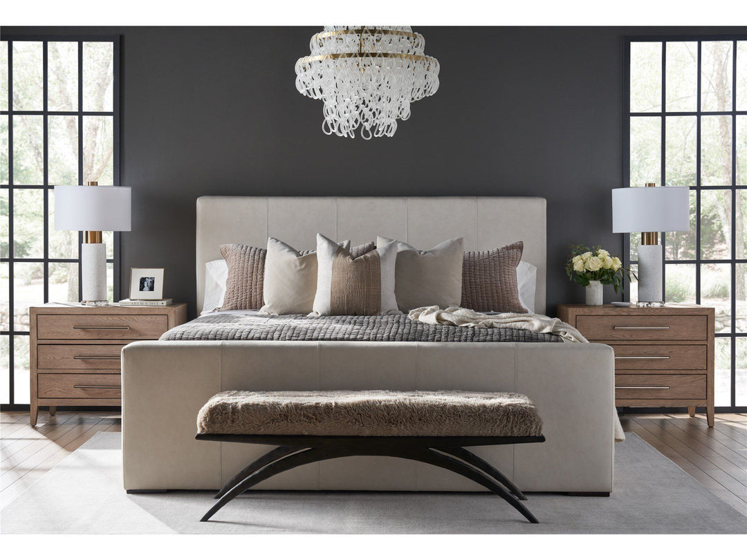 New Modern - Cove Drawer Nightstand - Dark Brown