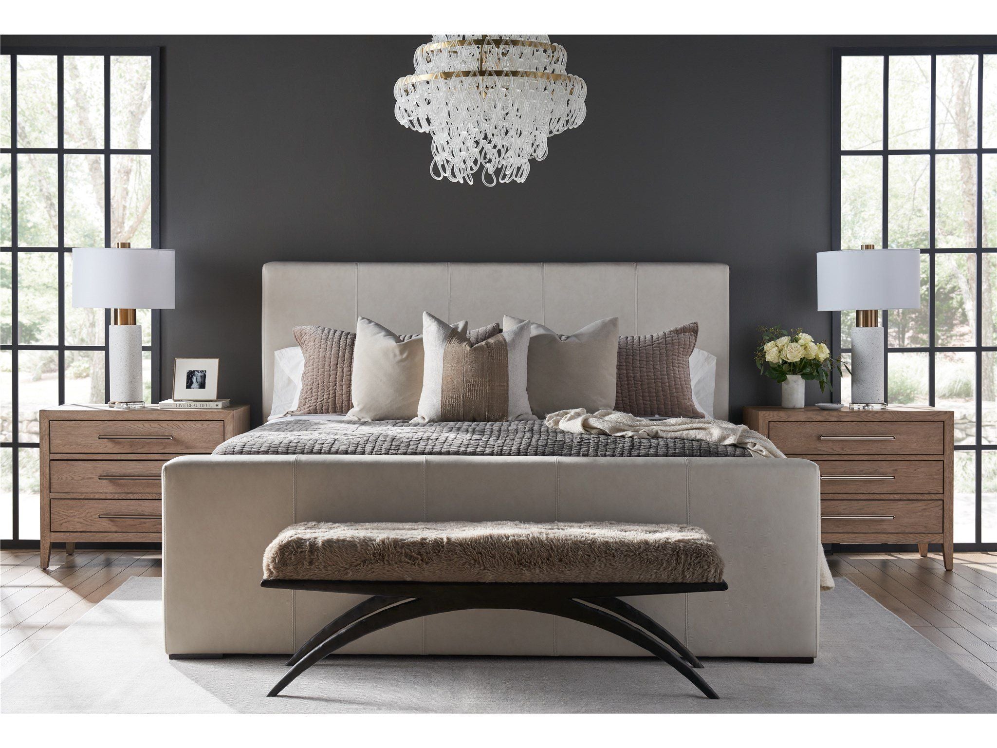 Modern - Nola Bench - Gray