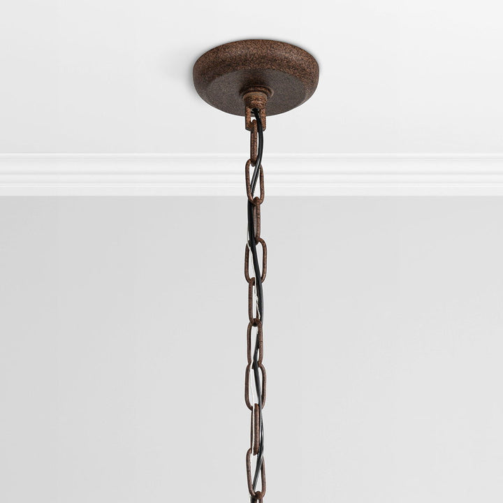 Tarsus - Iron Round Chandelier - Bronze