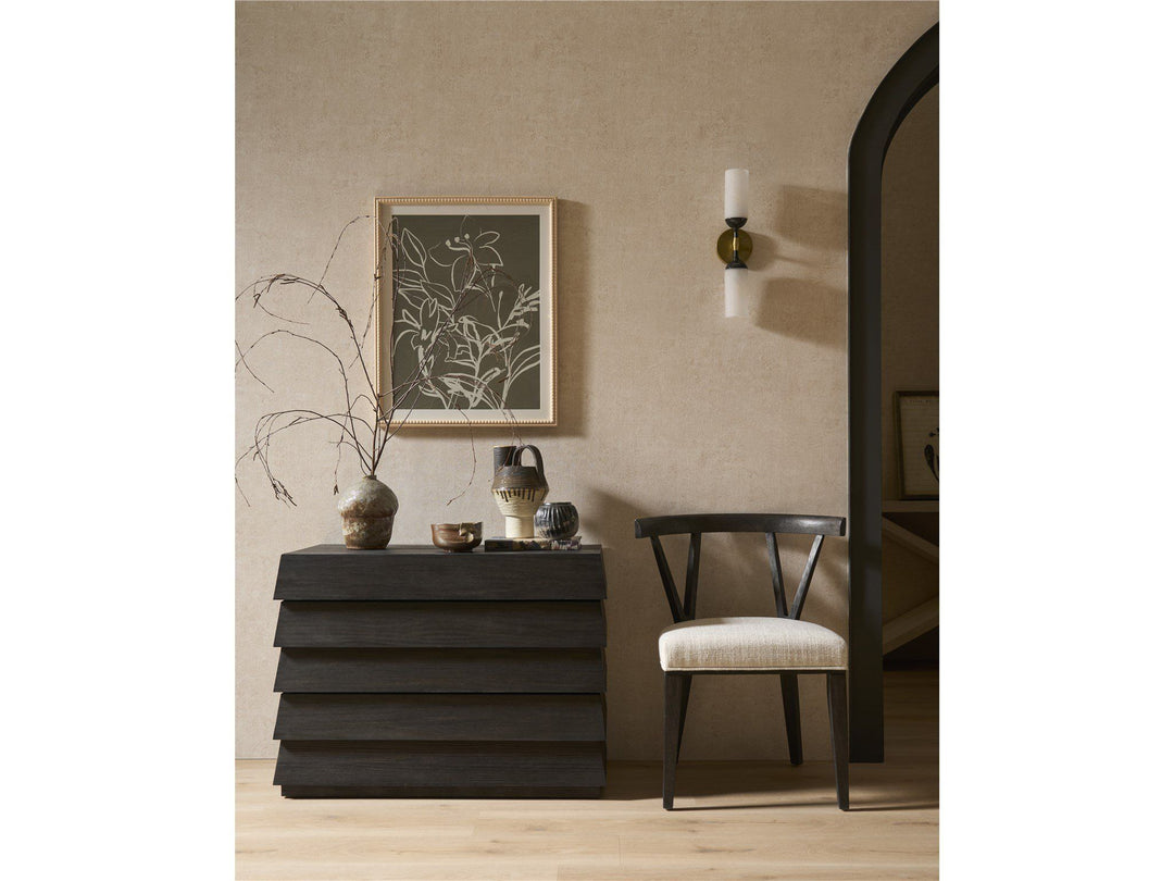Dwell - Basalt Side Chair - Dark Gray / White