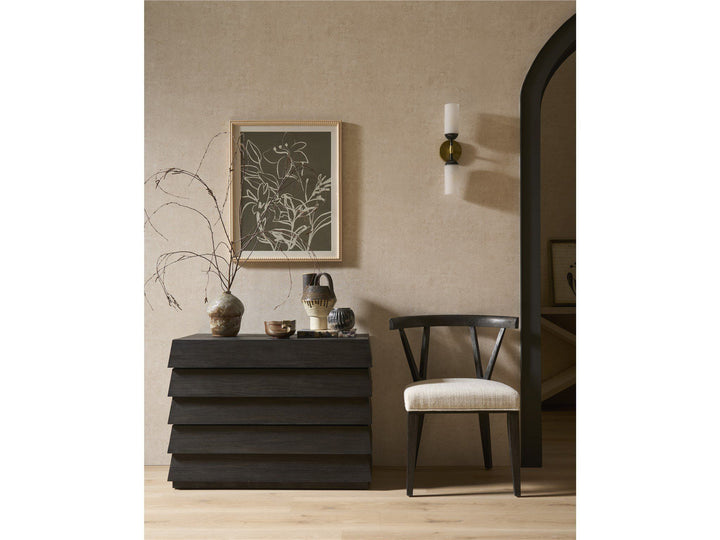 Dwell - Basalt Side Chair - Dark Gray / White