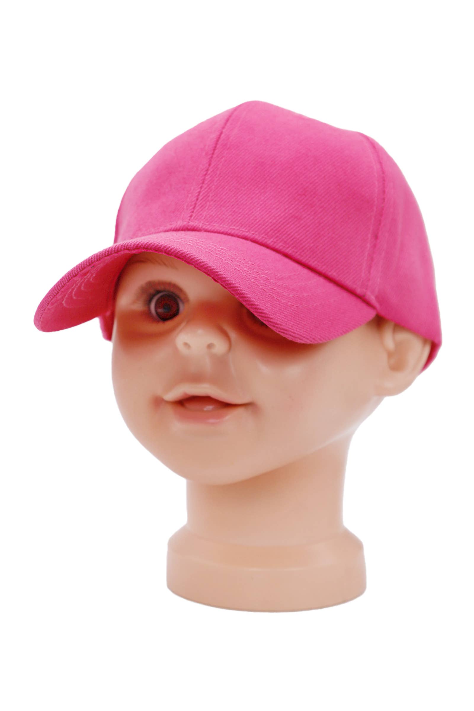 Kids Twill Acrylic Velcro Back Baseball Cap: Black / One Size