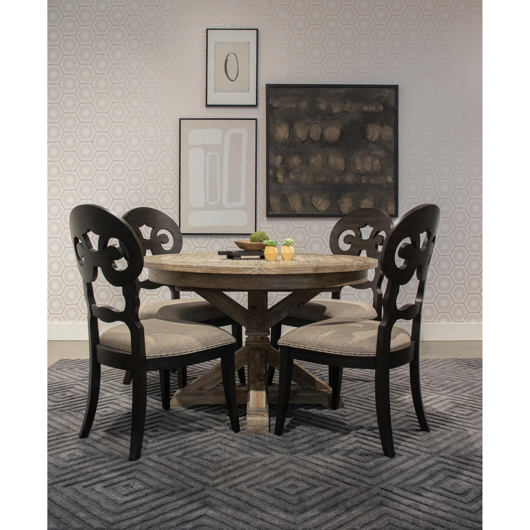 Mix-N-Match Chairs - Scroll Upholstered Side Chair (Set of 2)