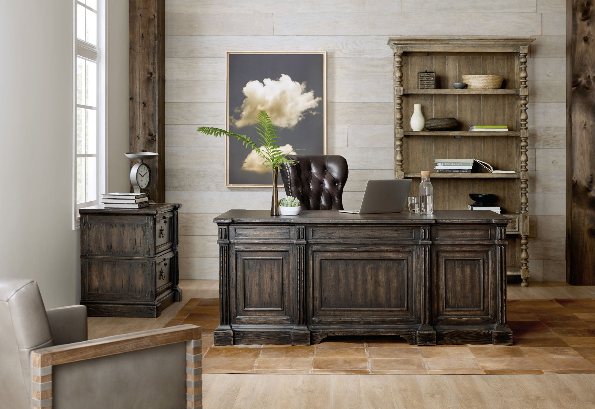 La Grange - San Felipe Executive Desk - Dark Brown