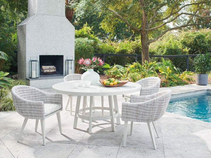 Seabrook - Arm Chair - Beige / White