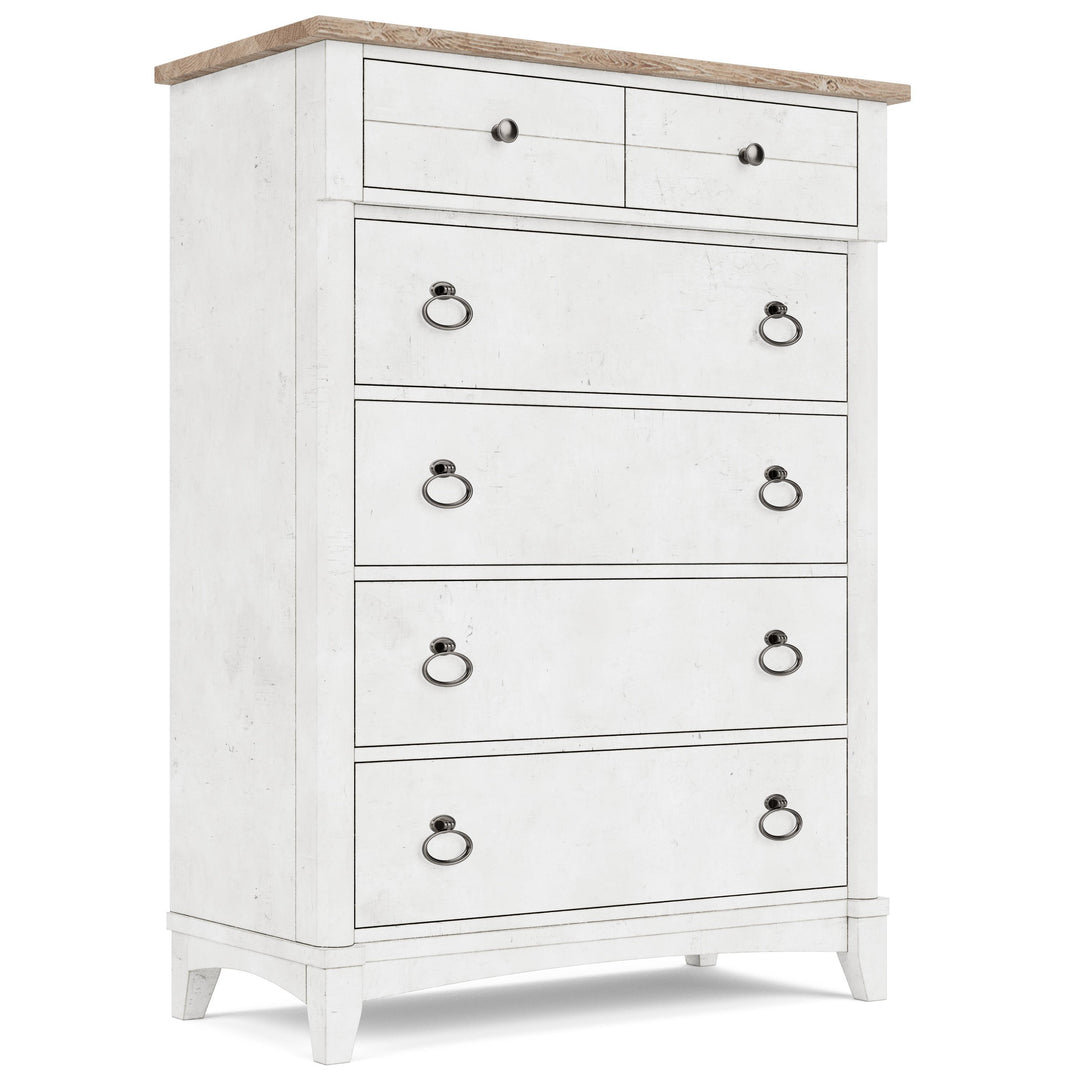 Maddox - Five Drawer Chest - White