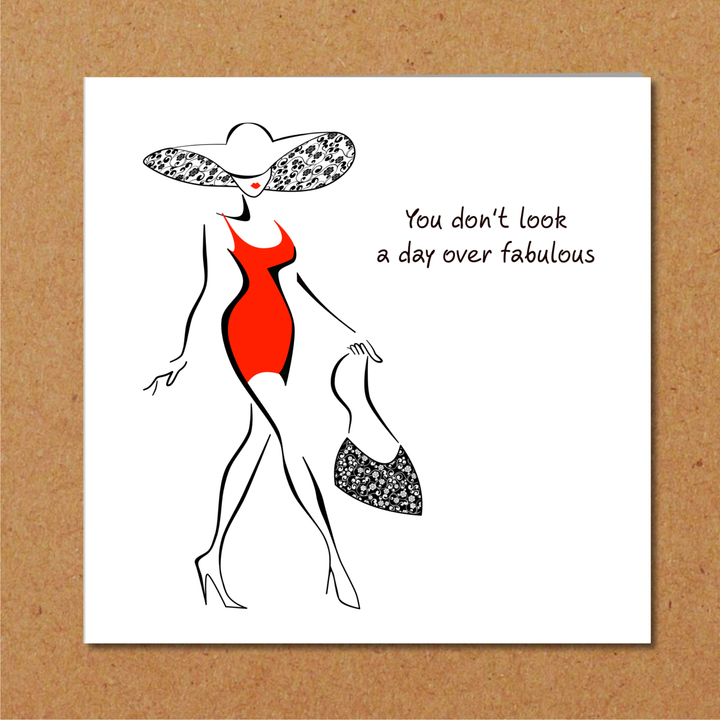 Birthday Card for girl friend female bestie Mum Aunty Grandma 30th 40th 50th 60th funny humorous amusing glamorous special