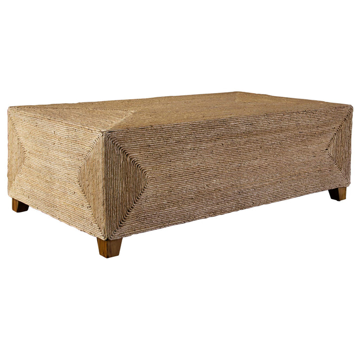 Rora - Woven Coffee Table - Light Brown