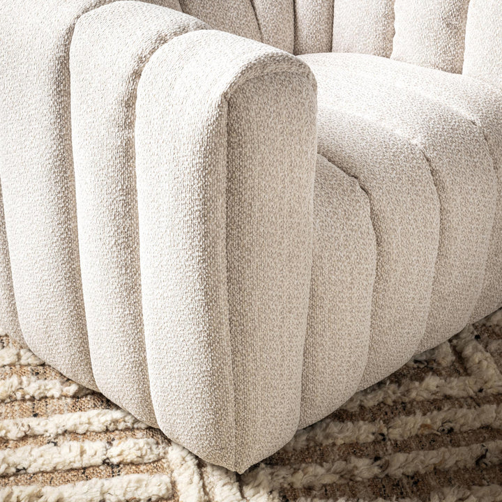 Lexa - Upholstered Swivel Chair - Cream