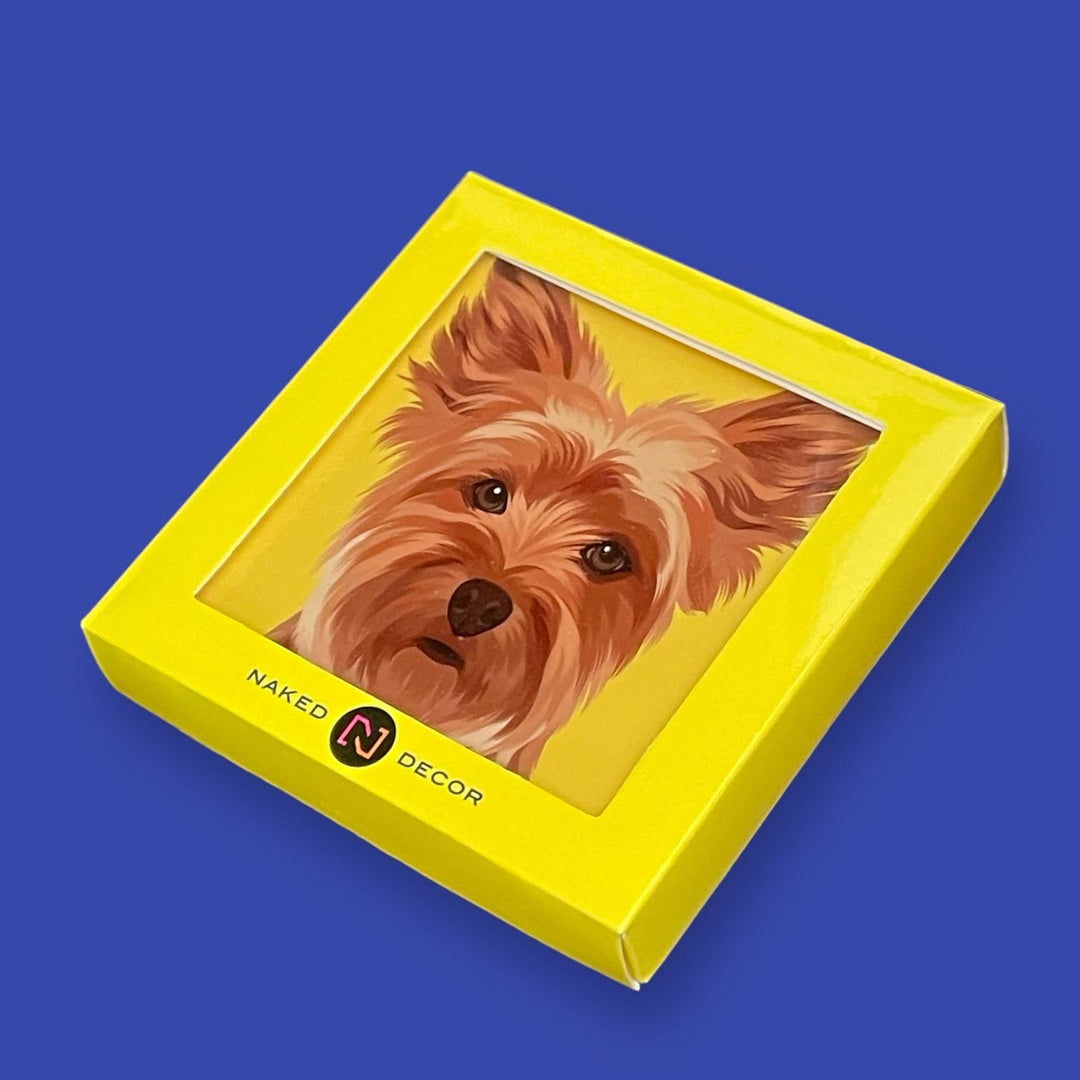 Set of 4 MDF Coasters - Yorkie Yorkshire Terrier