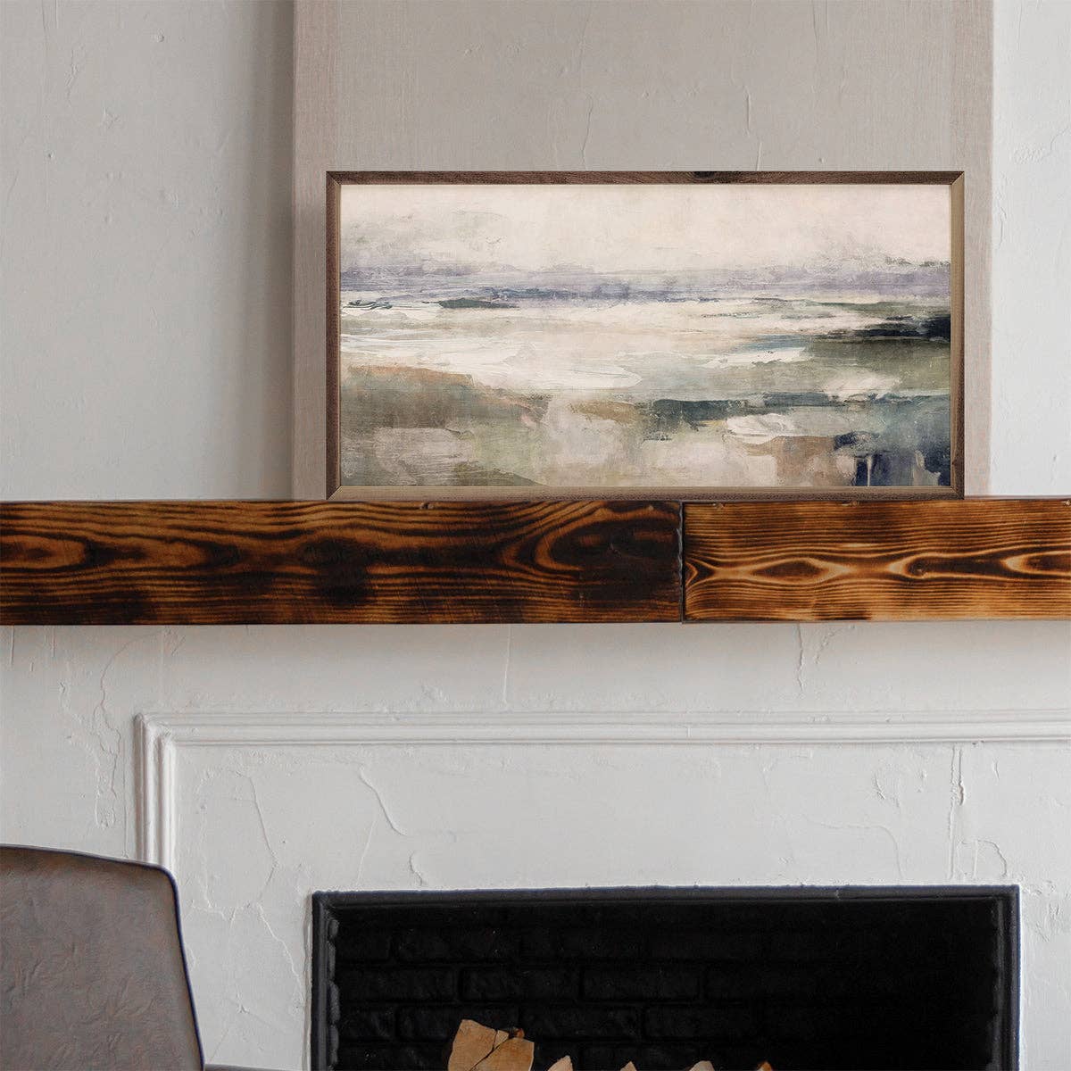 Neutral Transitional Abstract 3 By Nina Blue