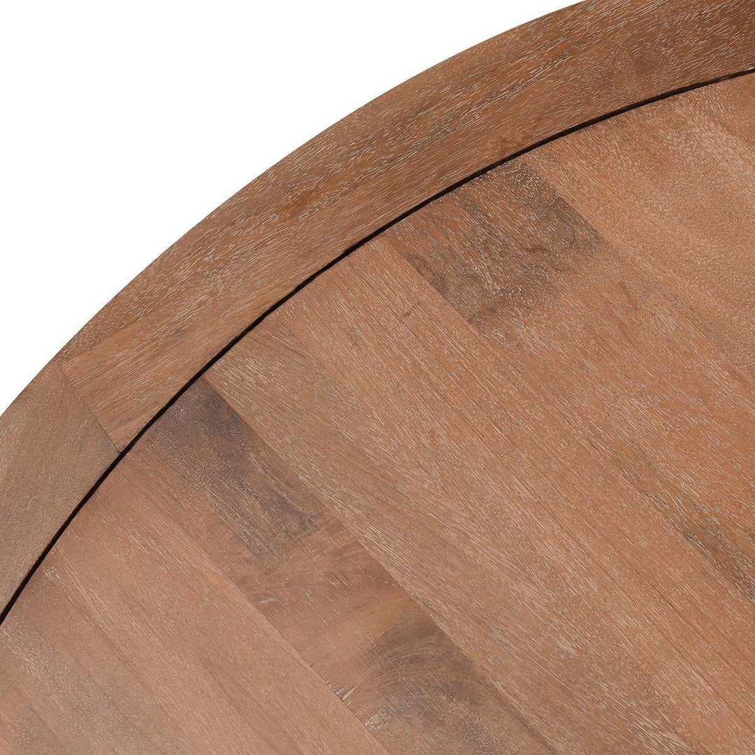 Selena - Round Dining Table - Hickory Brown