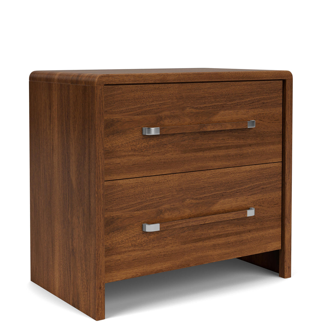 Elsie - Two Drawer Nightstand - Dark Brown