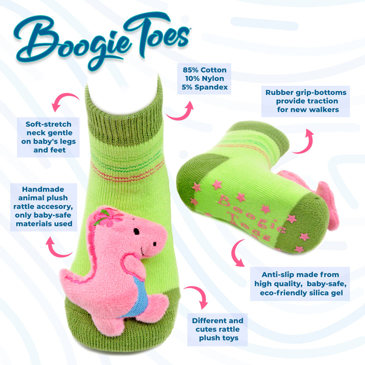 Butterfly Boogie Toes Rattle Socks: 0 - 1 Y