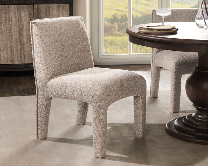 Branzon - Upholstered Dining Chair - Sandy Brown