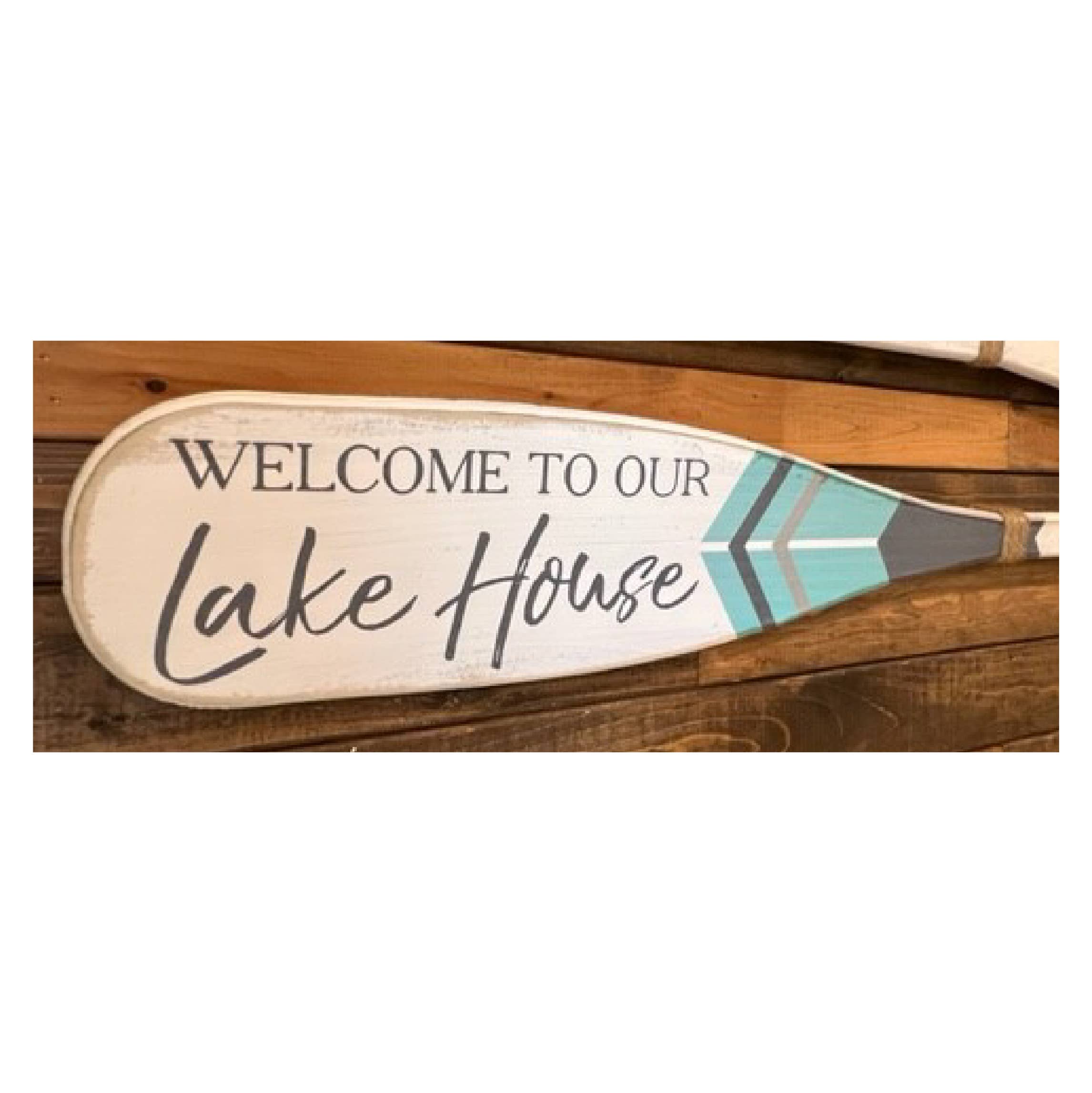 Boat Oars- Color Combination #4 2PC Set (Choose Own Text): GO JUMP IN THE LAKE