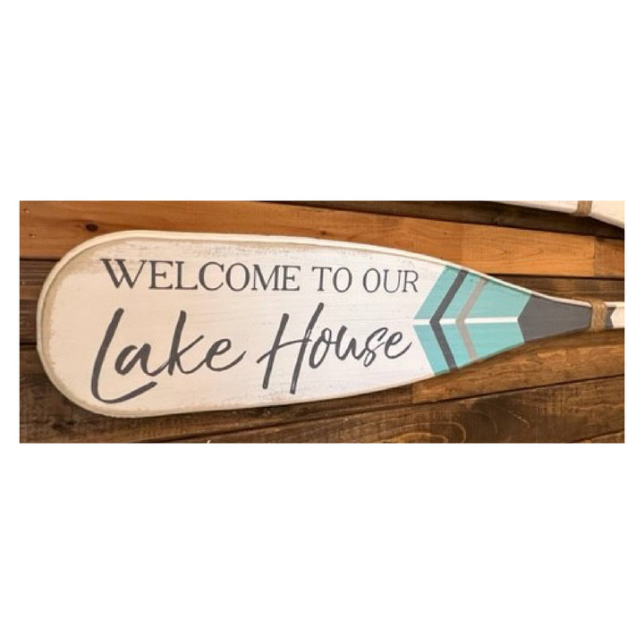 Boat Oars- Color Combination #4 2PC Set (Choose Own Text): GO JUMP IN THE LAKE