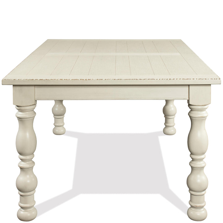 Aberdeen - Rectangle Dining Table - Weathered Worn White