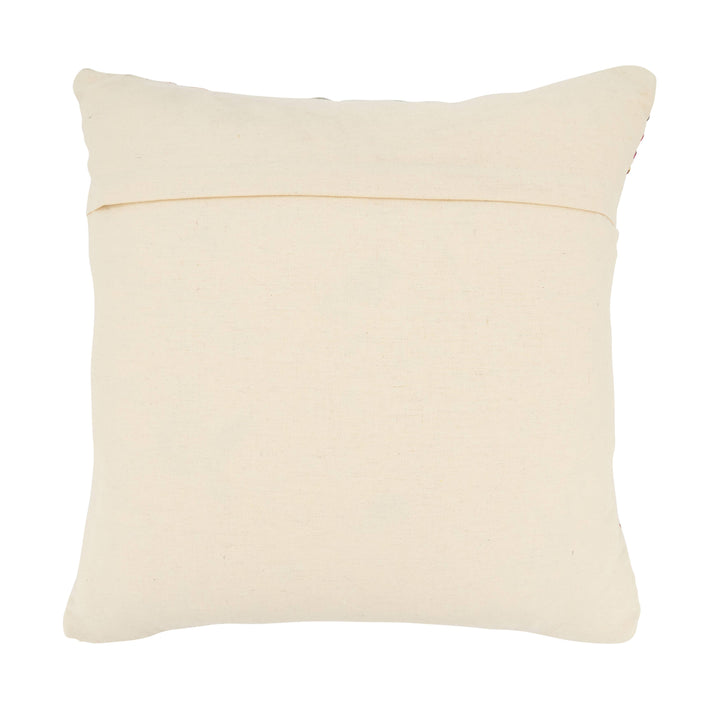 Woven Rainbow Stripe Delight Throw Pillow: Multi / 18" / Poly Filled