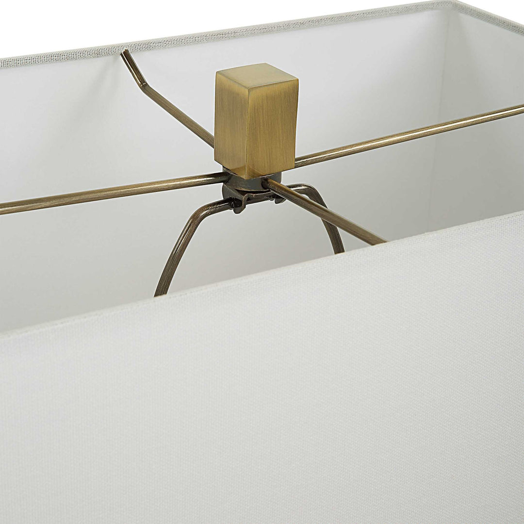 Arete - Modern Brass Table Lamp - Gold