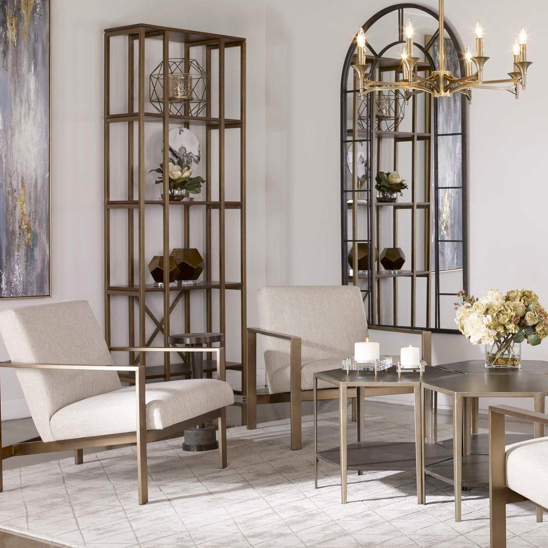 Karishma - Etagere - Antique Gold