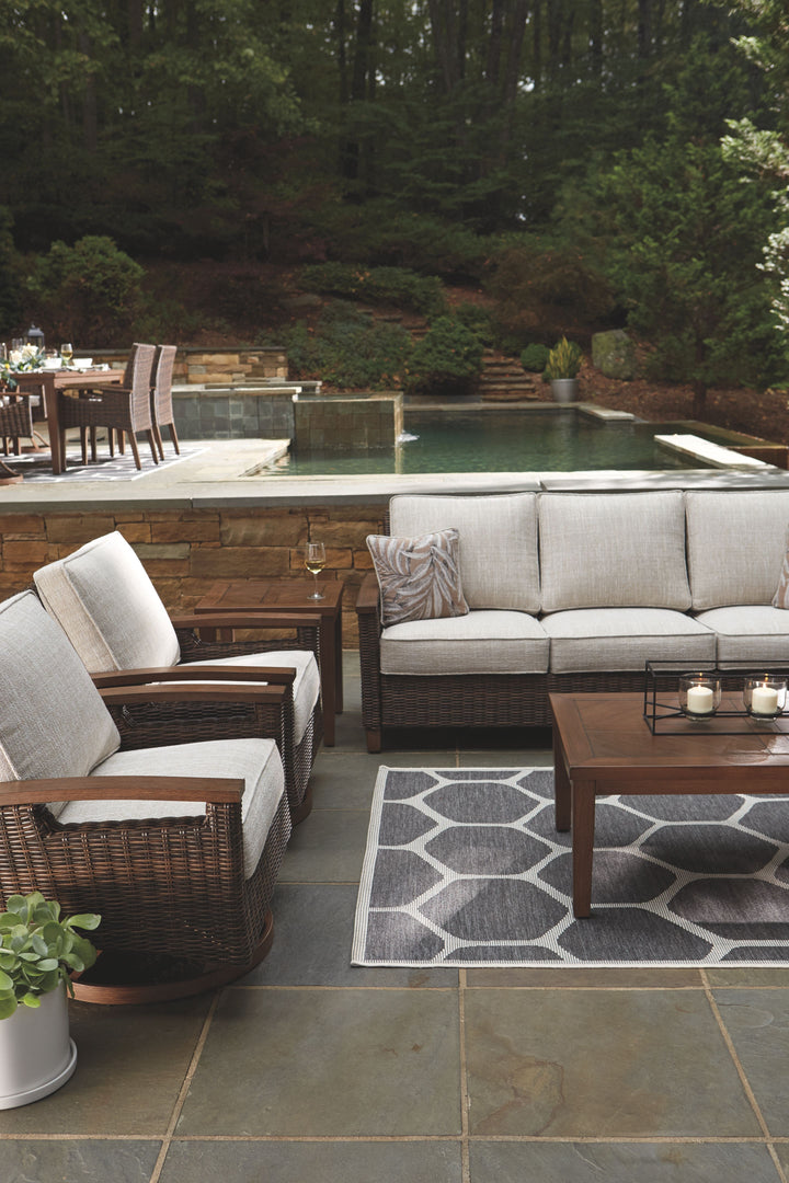 Paradise Trail - Medium Brown - Sofa with Cushion