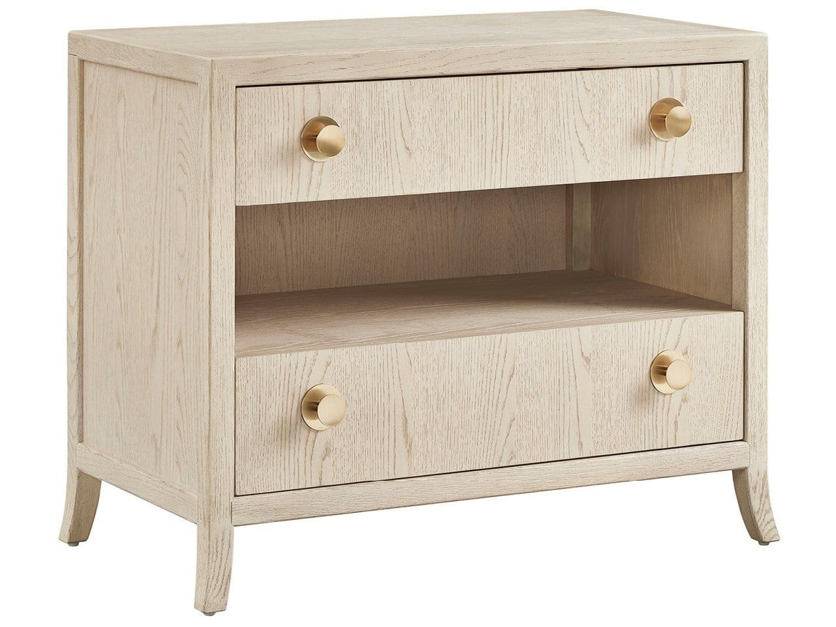 Velora - Nightstand With LED - Light Brown