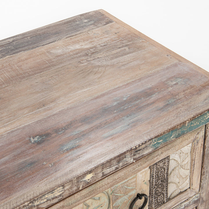 Baltim - 3 Drawer Print Block Dresser - Butterwood Blend