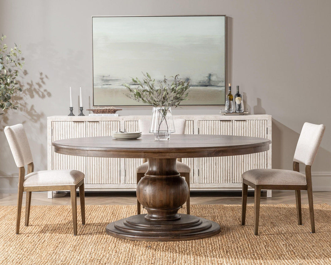Brookside - 72" Round Dining Table - Cocoa Brown