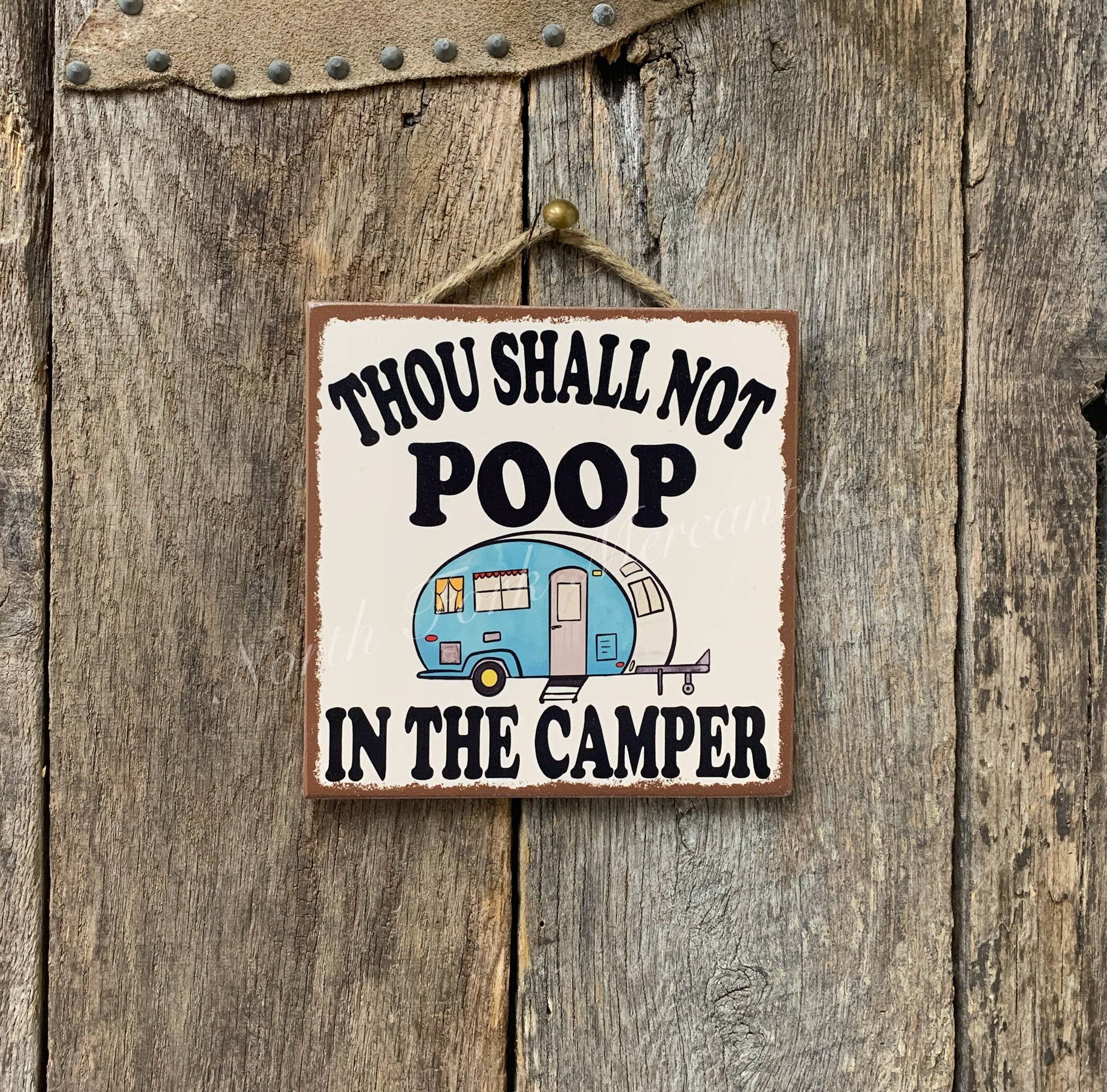 Thou Shall Not Poop In The Camper, Camper Decor, RV Gift