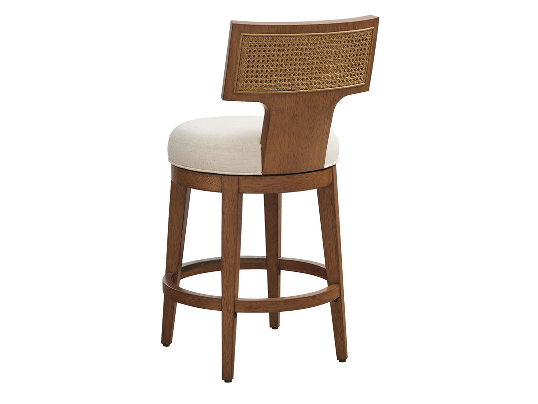 La Costa - Calavera Woven Swivel Bar Stool