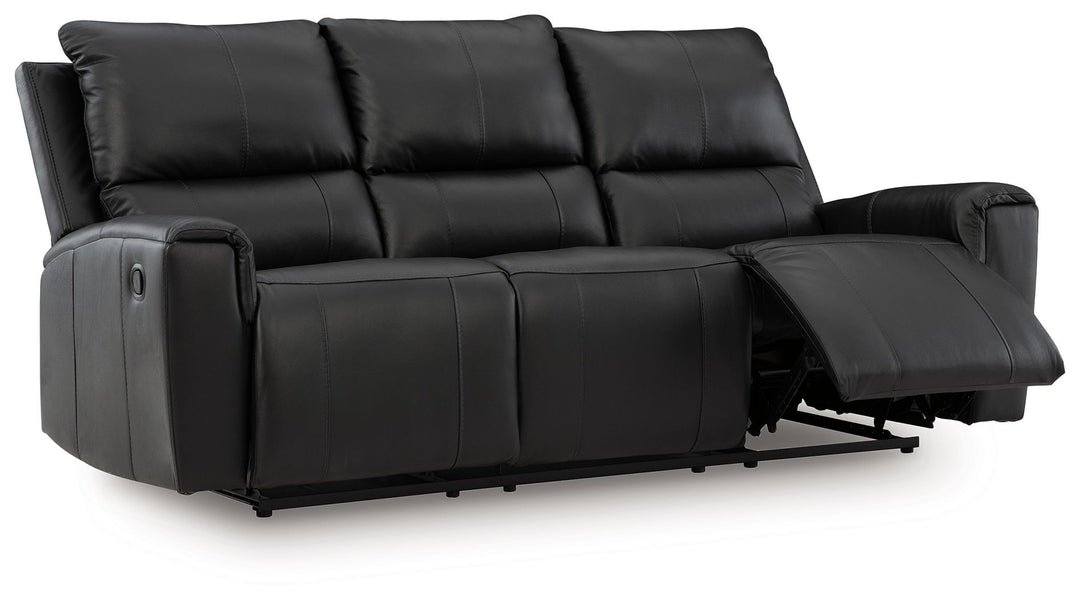Glossmore - Black - Reclining Sofa