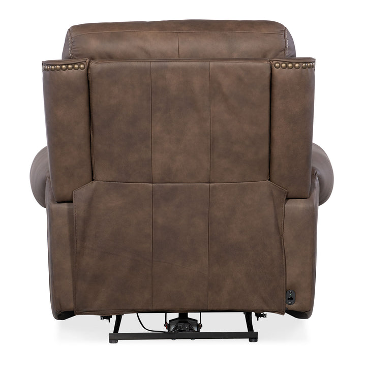 SS - Duncan Power Recliner With Power Headrest & Lumbar - Dark Brown