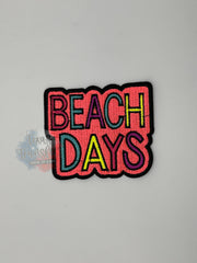 Neon Beach Days Iron-On PATCH