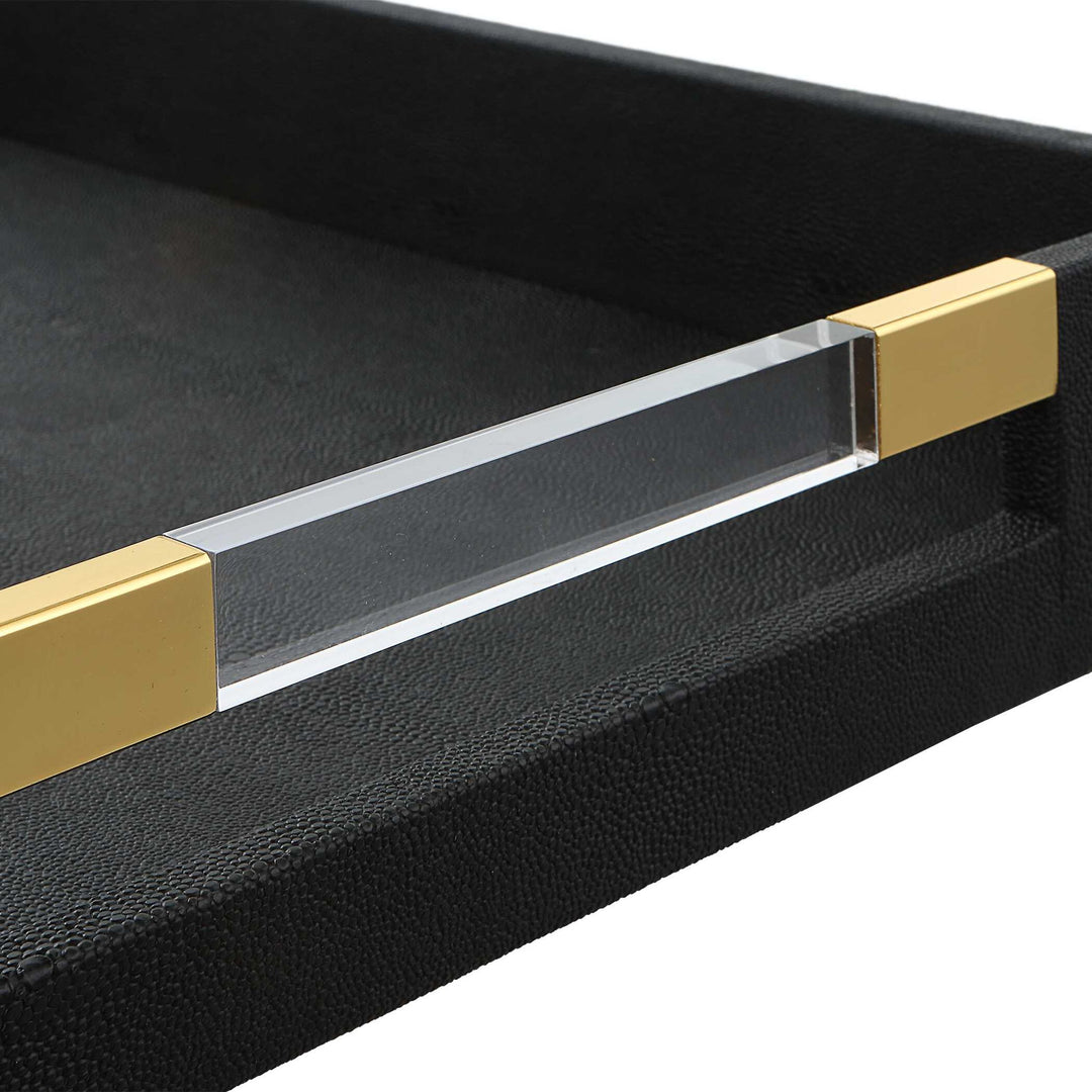 Wessex - Black Shagreen Tray