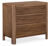 Eleana - Three Drawer Nightstand - Medium Wood