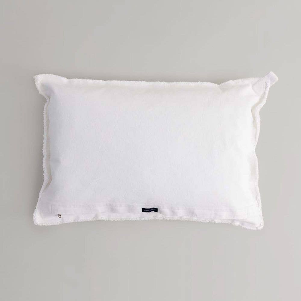 Personalized Your Word + Coordinates Stencil Lumbar Pillow: Natural / 12" X18"