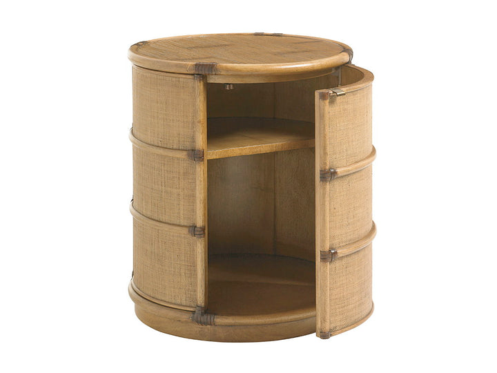 Twin Palms - Cassada Drum Table - Light Brown