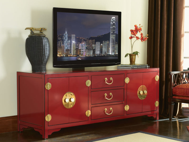 Studio Designs - Pacific Isle Media Console - Red