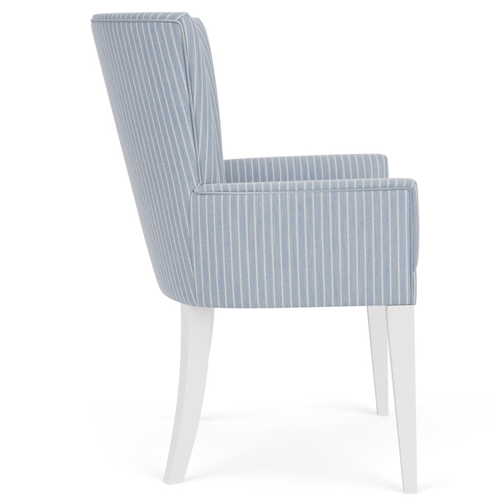 Rosalie - Upholstered Host Chair (Set of 2) - Blue