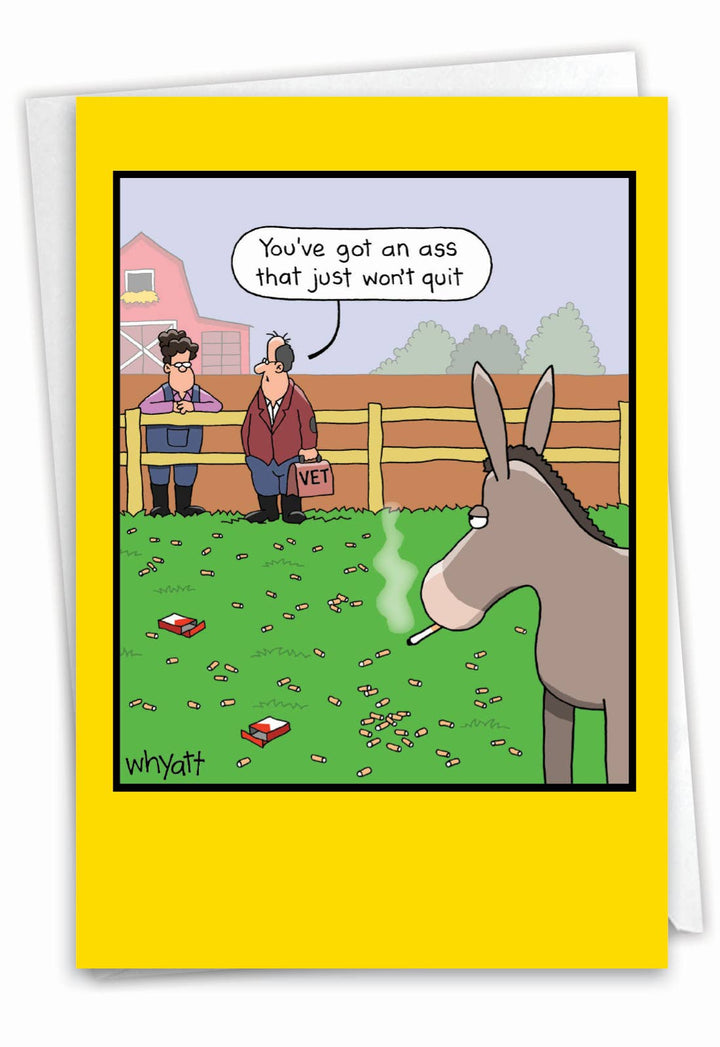 NobleWorks - Won't Quit Greeted Birthday Card