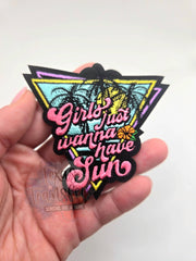 Girls Just Wanna Have Sun Iron-On PATCH